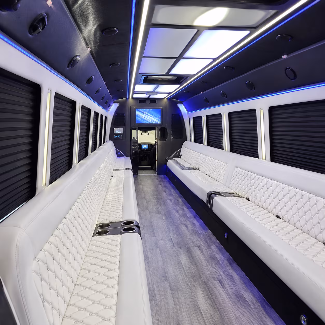 houston corporate retreat shuttle bus rentals